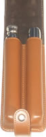 Cigar holder and flask in pouch 