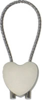 Heart key holder with loop 