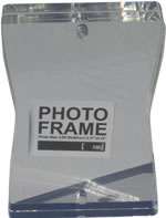 Rectangular indented photo frame acrylic