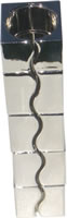 Metal rose bud vase with test-tube