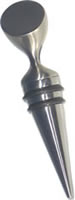 Metal wine bottle stopper