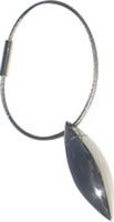Metal wire key ring with pill case