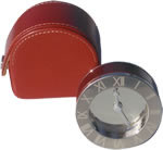 Travel clock with case