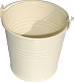 Miniature Pail cream (candle optional)