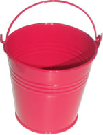 Miniature Pail pink1925 (candle optional)