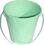 Miniature pail with pattern green 353
