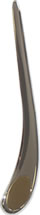 Metal letter opener with oval brass end