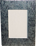 Silver cardboard photo frame