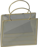 Medium organza basket cream