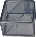 Small clear PVC box with magnetic lid
