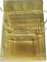 Organza tie-bag yellow size B 