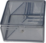 Medium clear PVC box with magnetic lid