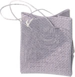 Small gauze handle bag purple
