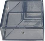 Large clear PVC box with magnetic lid