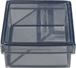 Clear PVC square box with removable lid