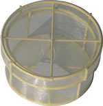 Round organza box with lid cream 