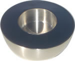 Semi sphere metal candle holder
