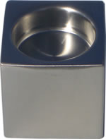 Cube metal candle holder