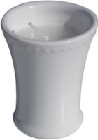 Candle in china cup white